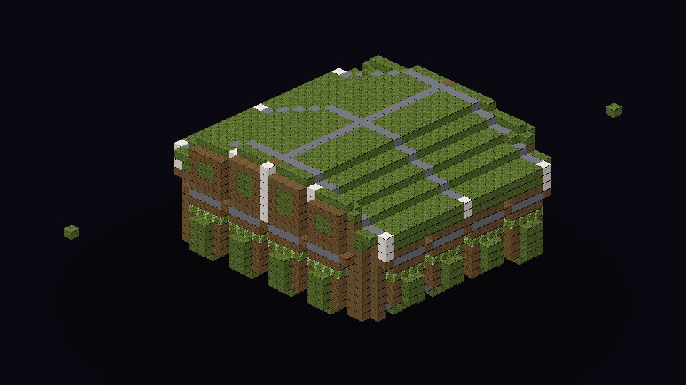 Overgrown Garden Hallway 4 player base made by iemmc, image 1