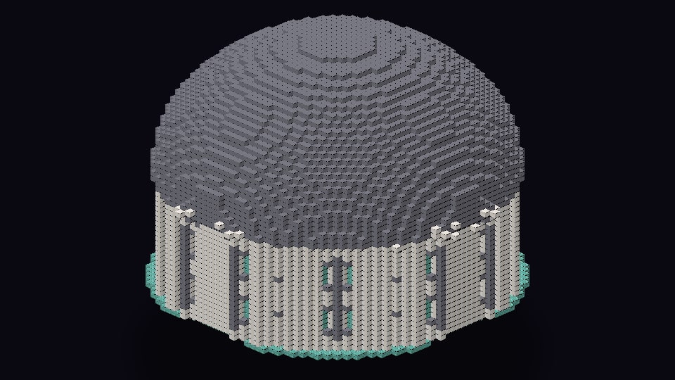 White Prismarine Dome made by Optimal, image 1