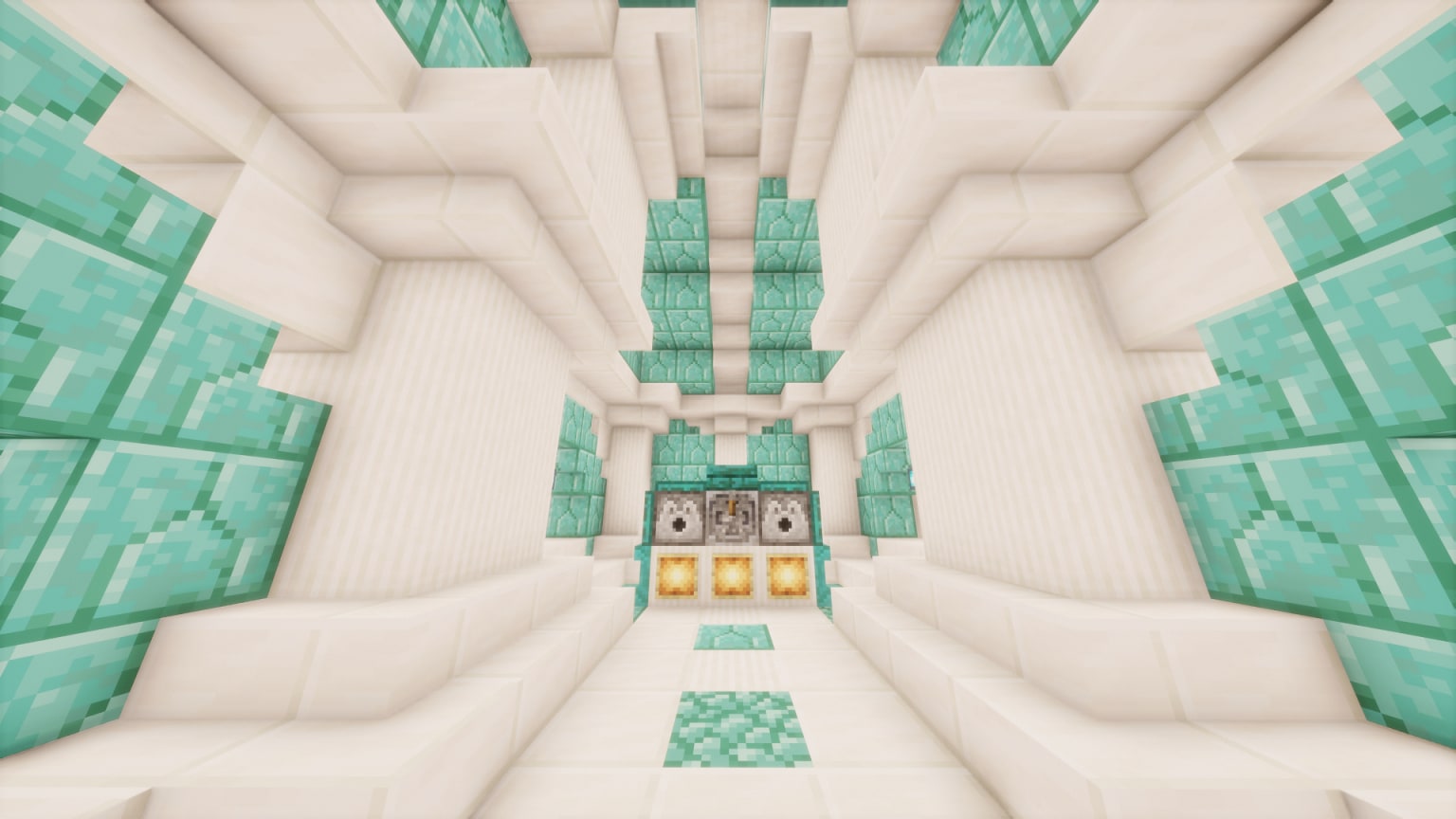 Prismarine/Quarts hallway, image 1