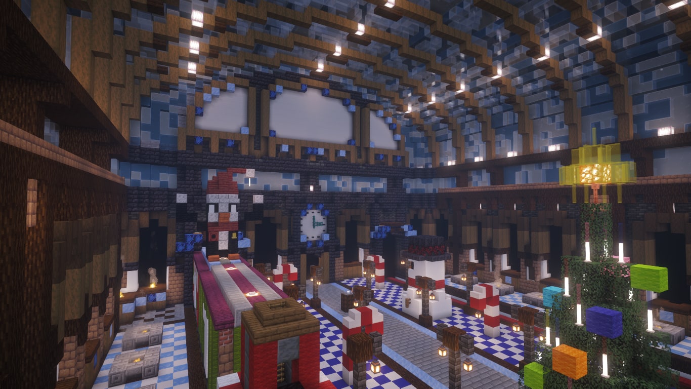 Christmas train station, image 2