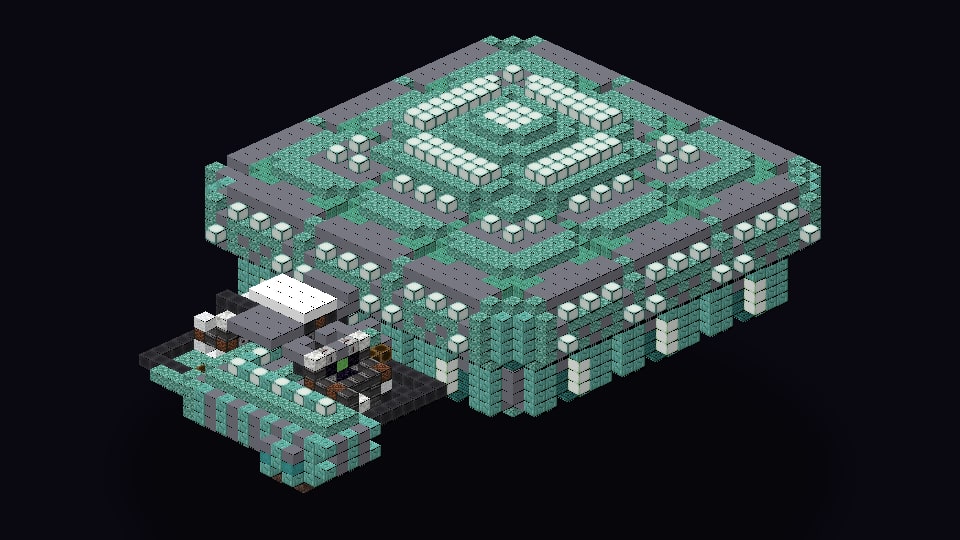 **Prismarine Fountain Room **, image 1