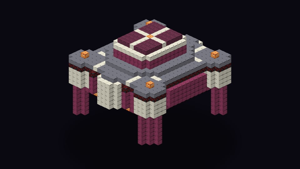 Dark Magenta White Gambling Base, image 1